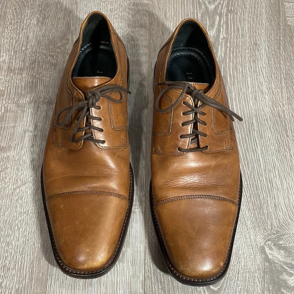 J. Murphy by Johnston & Murphy Leather Novick Lace Up Cap Toe Oxfords Brown 8M main image 14